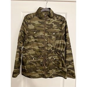Army print utility jacket